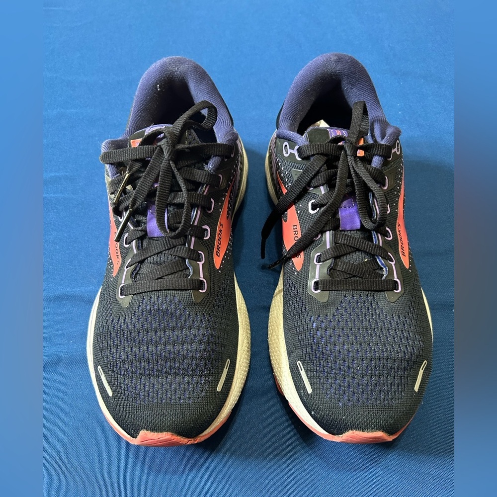Brooks Women's Black & Coral Athletic Running Shoes - Picture 2 of 9